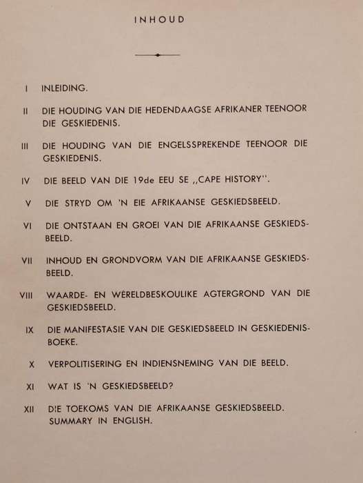 DIE AFRIKANER SE GESKIEDENISBEELD - F.A. VAN JAARSVELD (1958)