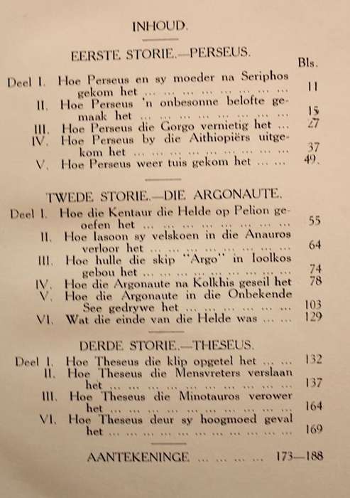 UIT DIE LAND VAN HOMEROS - BEWERK DEUR F.J. EYBERS (1927)