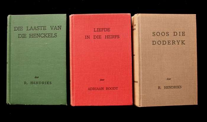 R. HENDRIKS & ADRIAAN ROODT X 3 BOEKE