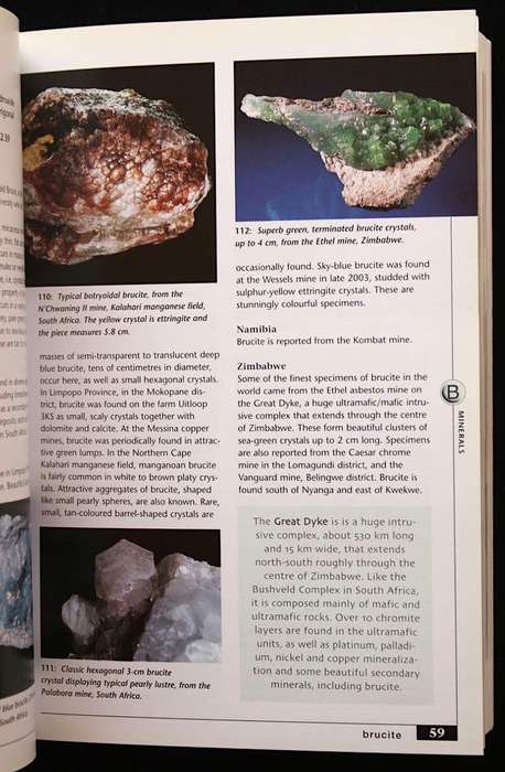 FIELD GUIDE TO ROCKS & MINERALS OF SOUTHERN AFRICA - BRUCE CAIRNCROSS (2004)