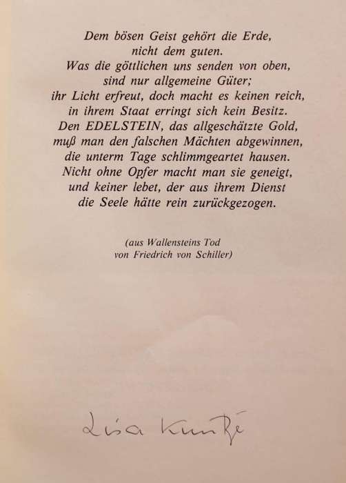 DIE MACHT DER DIAMANTEN "THE POWER OF DIAMONDS" - LISA KUNTZE (1983) - SIGNED