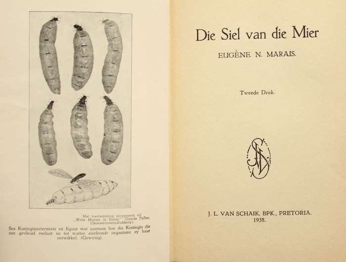 DIE SIEL VAN DIE MIER - EUGENE MARAIS - TWEEDE DRUK 1938