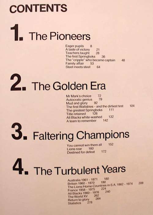 SPRINGBOK SAGA - A PICTORIAL HISTORY FROM 1891 - CHRIS GREYVENSTEYN
