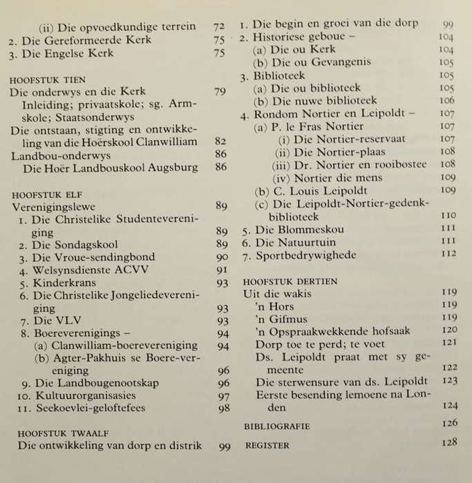 VAN ROODEZAND TOT GARIEP: DIE 150-JARIGE BESTAAN VAN DIE N.G. GEMEENTE CLANWILLIAM - D.A. KOTZE