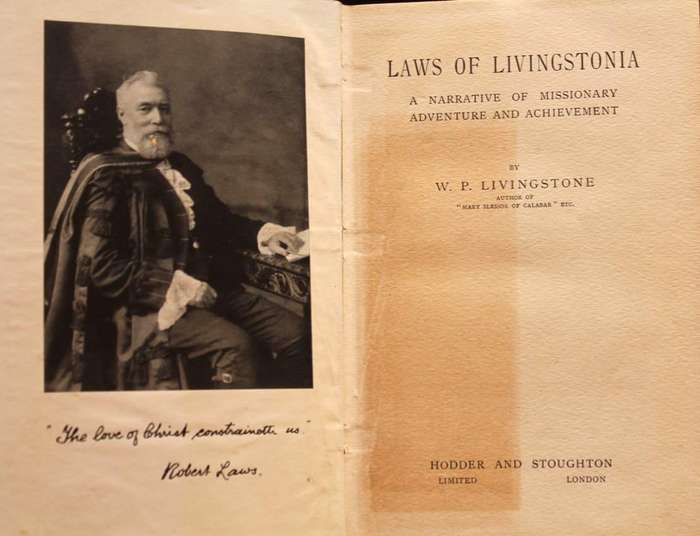 LAWS OF LIVINGSTONIA - W.P. LIVINGSTONE (1921)