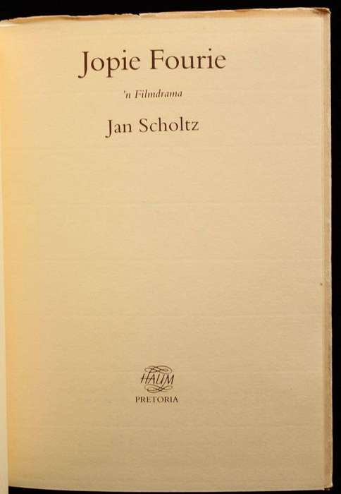 JOPIE FOURIE - 'N FILMDRAMA DEUR JAN SCHOLTZ (1982) - BEPERKTE OPLAAG & GETEKEN