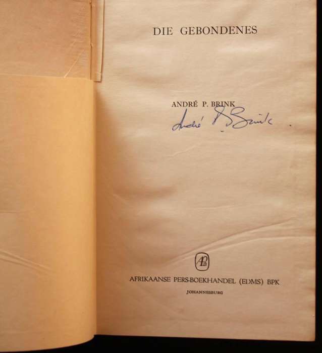 DIE GEBONDENES - ANDRE P. BRINK (1958) - GETEKEN