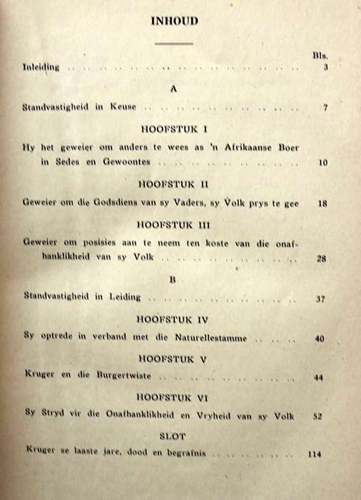 PAUL KRUGER CHRISTEN-VOLKSMAN EN -STAATSMAN deur Dr. F. Postma (1944)