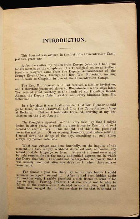 WOMAN'S ENDURANCE (1904) - A DIARY OF LIFE IN ONE OF THE CONCENTRATION CAMPS DURING THE BOER WAR