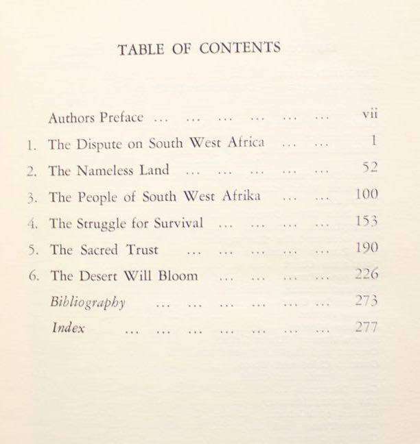 SOUTH WEST : THE LAST FRONTIER IN AFRICA - ESCHEL RHOODIE (1967)