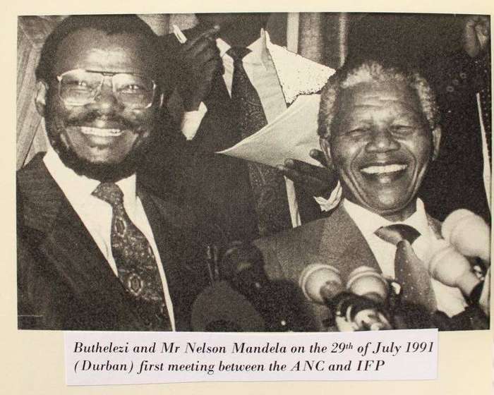 THE LEGACY OF PRINCE MANGOSUTHU BUTHELEZI - THEMBA NZIMANDE (INSCRIBED BY BUTHELEZI)