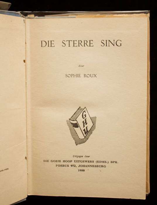 DIE STERRE SING - SOPHIE ROUX (1950)