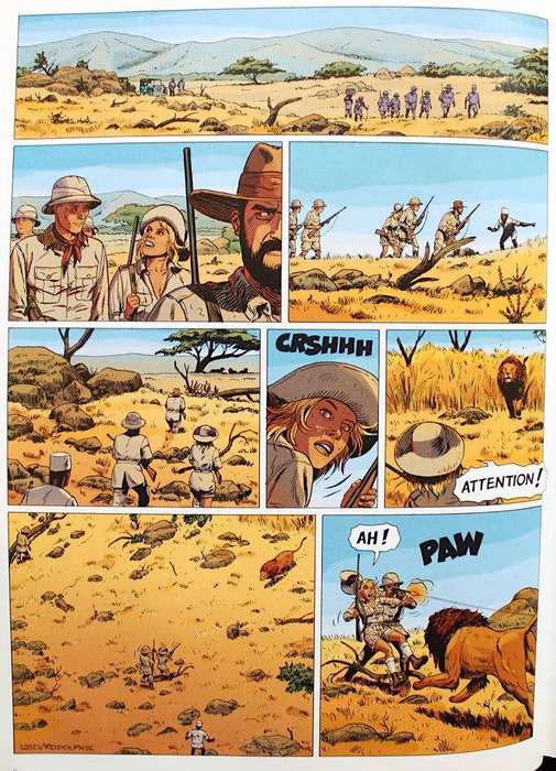VOLUMES 1 - 5 OF KENYA - FRENCH HARDCOVER GRAPHIC NOVELS BY RODOLPHE & LEO
