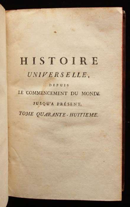 HISTOIRE UNIVERSELLE (1782)