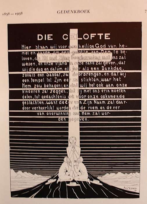 GEDENKBOEK VAN DIE OSSEWATREK 1838-1938 - D. MOSTERT (met oorspronklike glipkassie!)