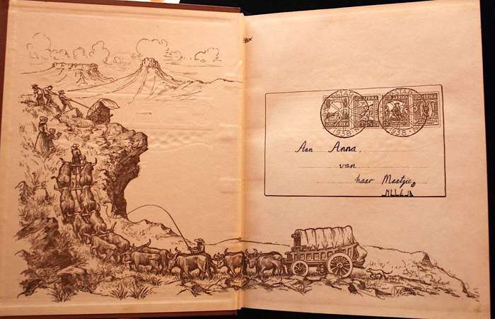 GEDENKBOEK VAN DIE OSSEWATREK 1838-1938 - D. MOSTERT (met oorspronklike glipkassie!)