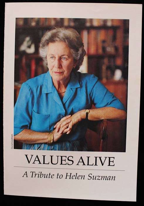 VALUES ALIVE - A TRIBUTE TO HELEN SUZMAN (1990) - SIGNED & NUMBERED DE LUXE EDITION