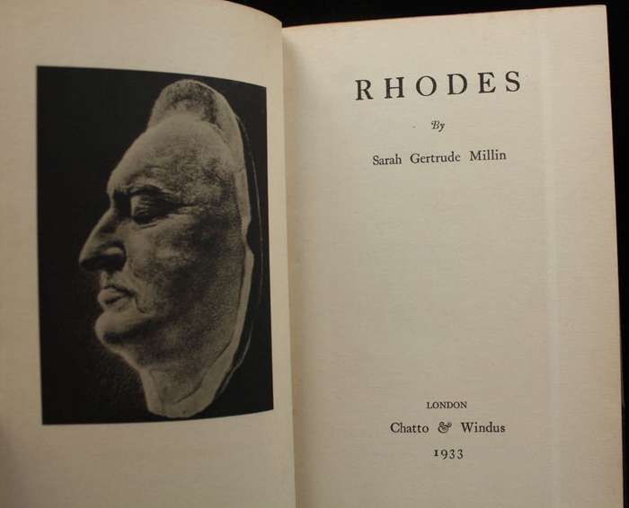 RHODES by SARAH GERTRUDE MILLIN (1933)