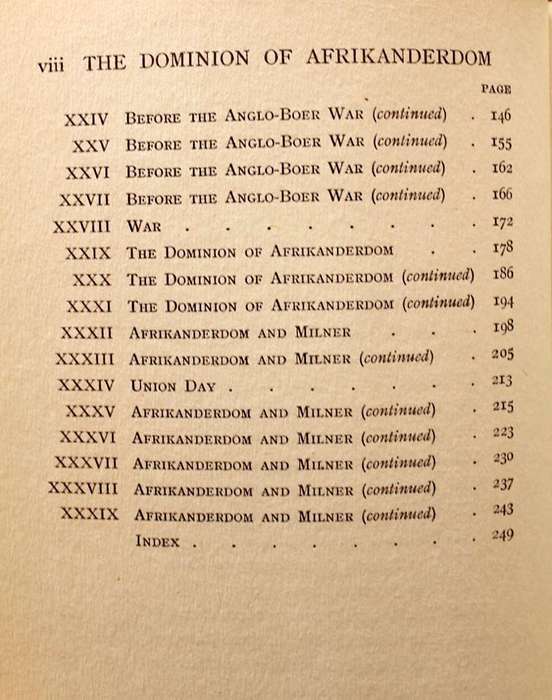 THE DOMINION OF AFRIKANERDOM - SIR JAMES TENNANT MOLTENO - 1923