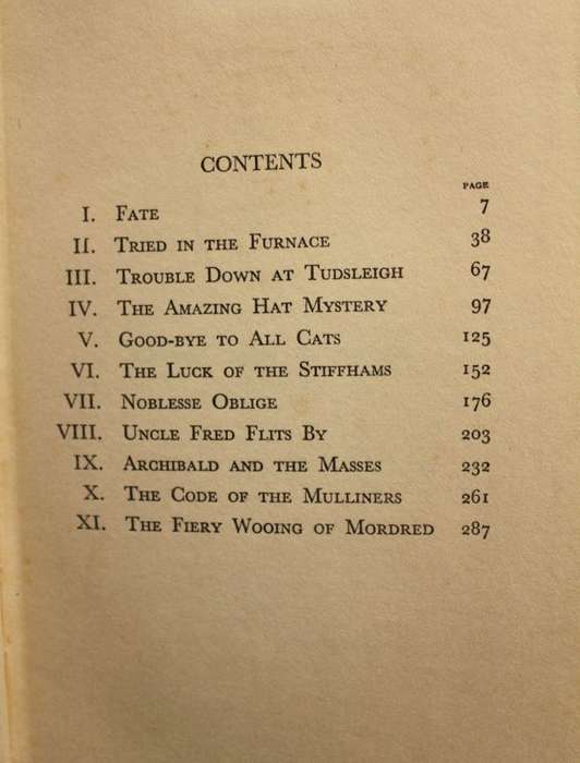 YOUNG MEN IN SPATS - P. G. WODEHOUSE (1936) - 1st ed.