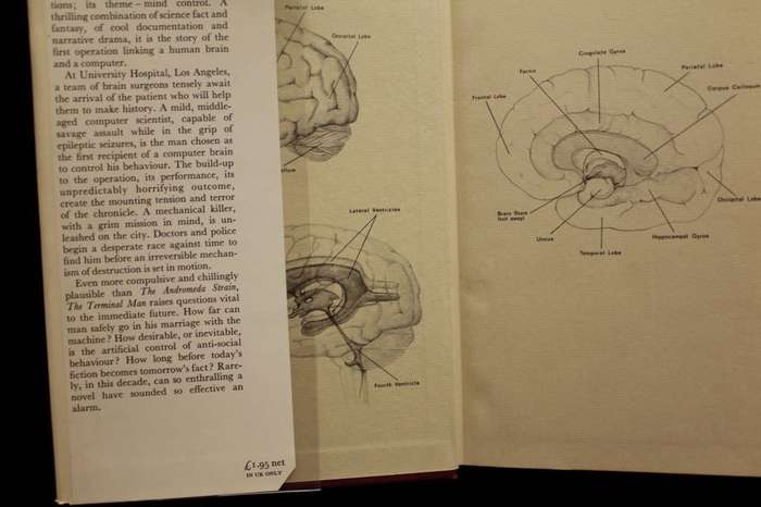 THE TERMINAL MAN by Michael Crichton (1972) - 1st ed.