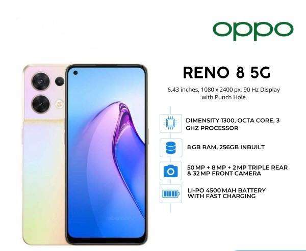 OPPO RENO 8 5G 256GB Dual Sim