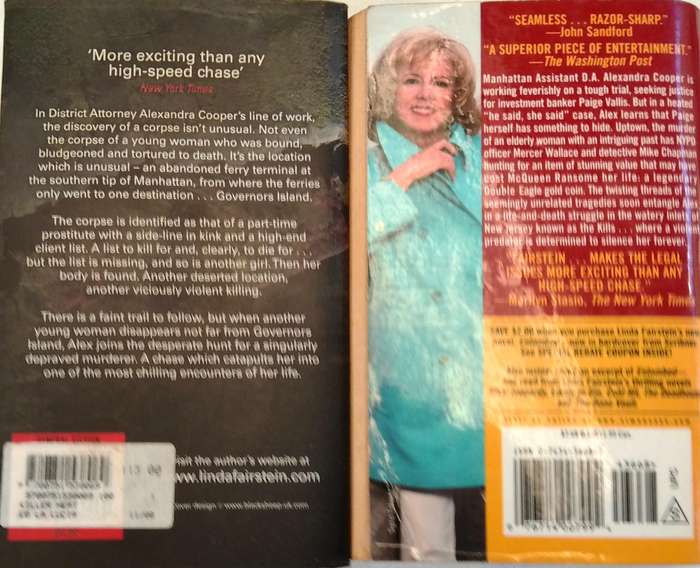 LINDA FAIRSTEIN - 2 TITLES: KILLER HEAT (2008) & THE KILLS (2004)- 2 SMALL PAPERBACKS