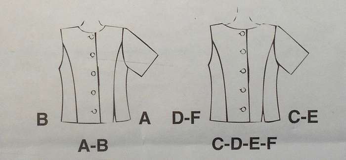 McCALLS 8405 SET OF TOPS SIZE 10-12-14 COMPLETE-UNCUT-F/FOLDED