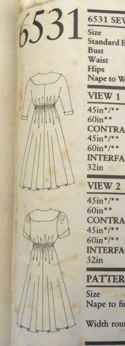 NEW LOOK PATTERNS 6531 DRESS WITH CONTRAST COLLAR SIZE 6-18 COMPLETE CUT TO 10