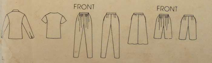 VOGUE 8246 JACKET-SKIRT-PANTS-SHORTS-TOP SIZE 10 COMPLETE