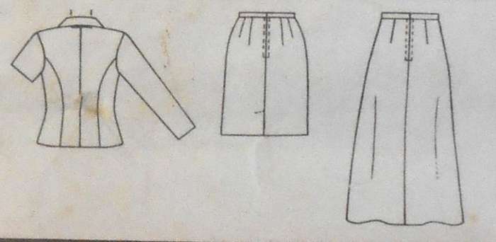 McCALLS 2044 LINED JACKET+ SLANTED FRONT-SKIRT-PANTS SIZE 14-16-18 COMPLETE-UNCUT-F/F-PK TORN-ZIPLOC