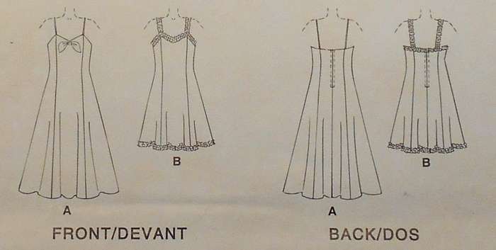 McCALLS 8202 SHOESTRING DRESS IN 2 LENGTHS SIZE 6-8-10-12 COMPLETE-UNCUT-F/FOLDED