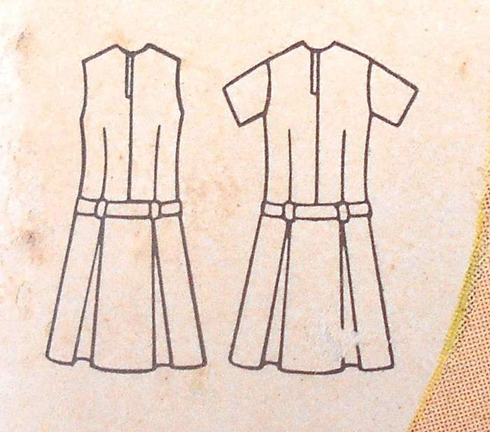 VINTAGE BUTTERICK 3017 LOW BELTER DRESS SIZE 10 BUST 29 COMPLETE