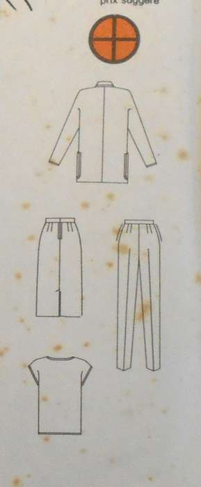 BUTTERICK 3633 JACKET-SKIRT-PANTS-TOP SIZE 8-10-12 COMPLETE-UNCUT-F/FOLDED