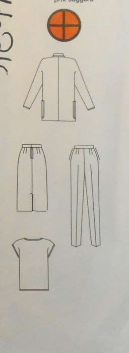 BUTTERICK 3633 JACKET-SKIRT-PANTS-TOP SIZE 20-22-24 COMPLETE-CUT TO 24