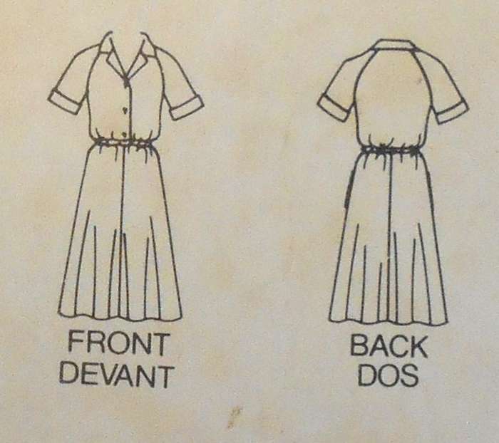 BUTTERICK 3802 LOOSE FITTING DRESS SIZE 14-16-18 COMPLETE-CUT TO 18