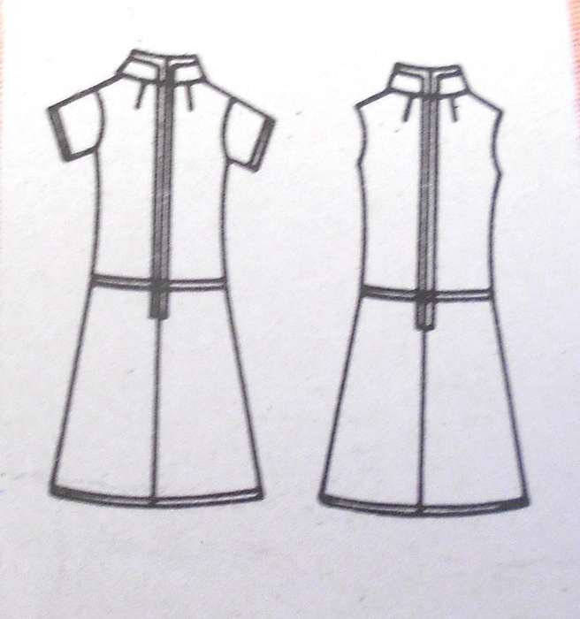 VINTAGE BUTTERICK 4577 ONE PIECE DRESS SIZE 16 BUST 36 COMPLETE-UNCUT-F/FOLDED