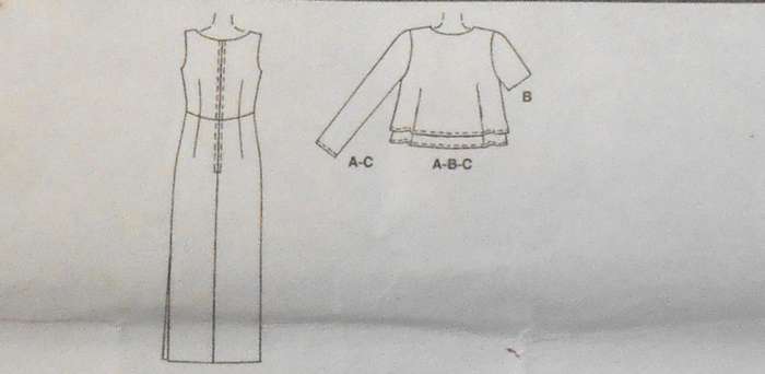 McCALLS 2070 LINED DRESS & JACKET SIZE 12-14-16 COMPLETE-UNCUT-F/FOLDED