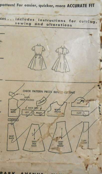 V/VINTAGE McCALLS 9864 GIRLS DRESS SIZE 8 YEARS COMPLETE-ZIPLOC
