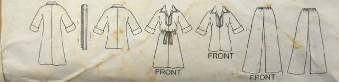 VINTAGE BUTTERICK 4010 DRESS-TUNIC-PANTS-BELT SIZE 14 BUST 92 CM/36" COMPLETE