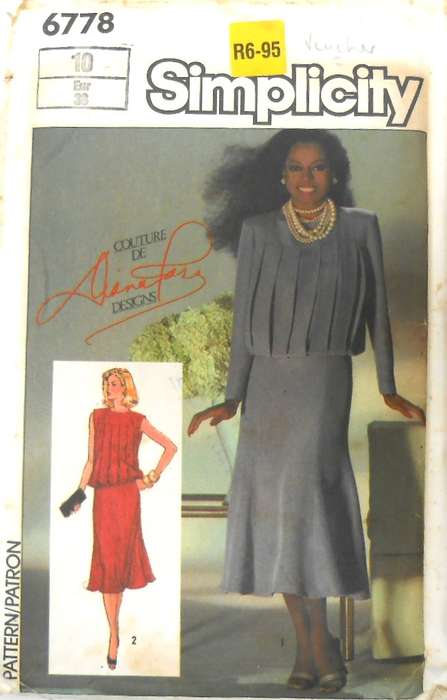 SIMPLICITY 6778 BLOUSON DRESS IN 2 LENGTHS SIZE 10-COMPLETE