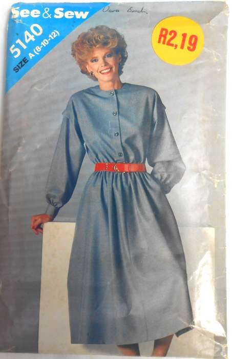 BUTTERICK 5140 LOOSE FITTING DRESS SIZE 8-10-12 COMPLETE-UNCUT-F/FOLDED