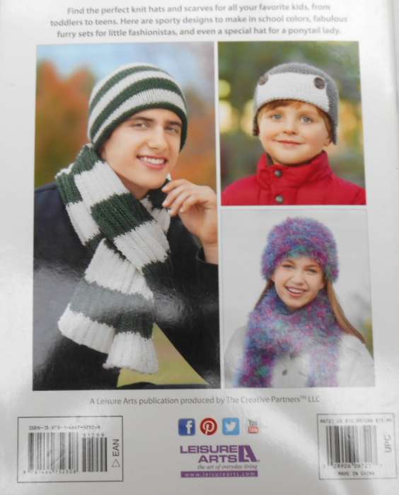 LEISURE ARTS - HATS & SCARVES FOR CHILDREN-36 COZY DESIGNS-RITA WEISS 52 PAGES
