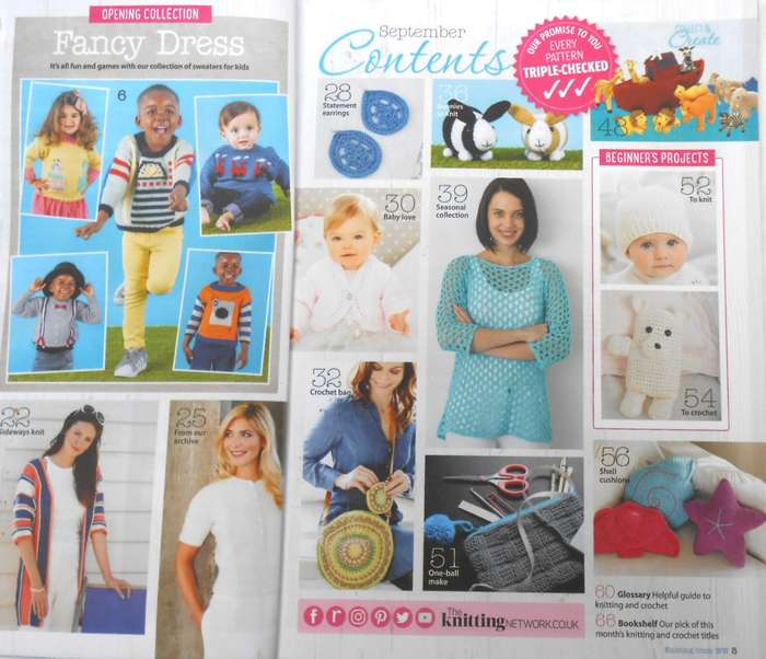 KNITTING & CROCHET FROM WOMAN'S WEEKLY SEPTEMBER 2018 - 68 PAGES