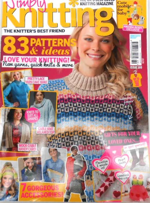 UK SIMPLY KNITING ISSUE 169 2018 100 PAGES