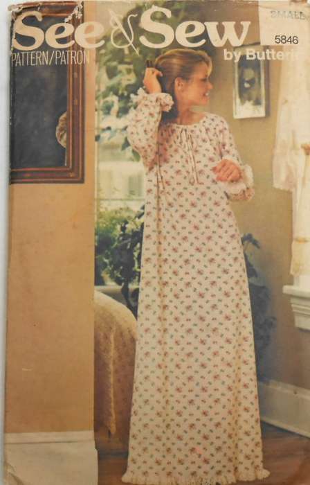 BUTTERICK 5846 ROBE SIZE SMALL 8-10 COMPLETE