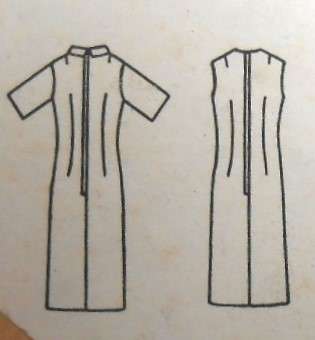 V/VINTAGE BUTTERICK 2997 DIAGONALLY SEAMED DRESS SIZE 10 BUST 31 COMPLETE-ZIPLOC