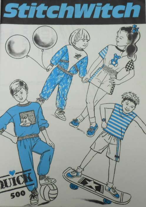 STITCHWITCH QUICK 500 KIDS TRACKSUITS-T-SHIRT-VEST-SHORTS SIZES 2-6 YEARS