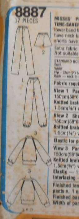 SIMPLICITY 8887 TRACKSUIT PULLOVER TOP-PANTS-SHORTS-JACKET SIZE 8-10-12 COMPLETE-UNCUT-F/FOLDED