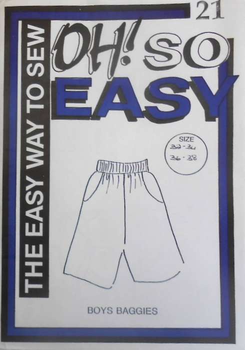 OH! SO EASY-21 BOYS BAGGIES SIZE 32-34-36-38-COMPLETE